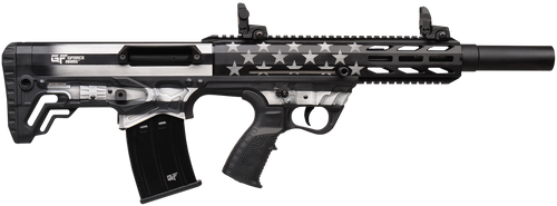 Gforce Arms GFY1USG GFY-1 USA 12 Gauge Semi-Auto 3" 5+1 18.50" Black Threaded Barrel, B&W American Flag Aluminum Receiver w/Picatinny Rail, B&W American Flag Bullpup Polymer Stock, Black Polymer Grip
