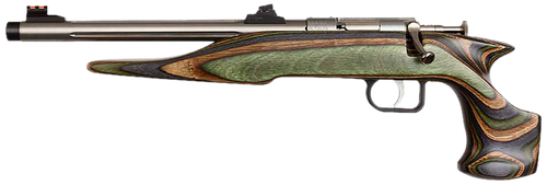 Chipmunk 41105 Hunter Adult 22 Mag 1rd 9" Threaded Stainless Steel Single Shot Barrel, Camo Laminate Stock