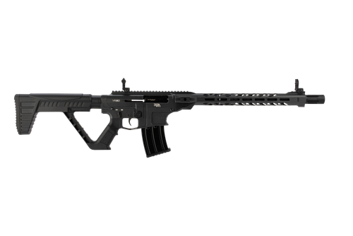 Rock Island VR80SMOKE VR80  12 Gauge 5+1 3" 20" Barrel, Exclusive Smoke Cerakote Finish, Aluminum Receiver, Model 4 Barrel Shroud, Synthetic Stock, Flip Up Front & Rear Sights