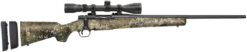 Mossberg 28257 Patriot Super Bantam w/Optic 350 Legend 4+1 22" Matte Blued Fluted Threaded Barrel, Matte Blued Drilled & Tapped Receiver, Adj LOP TrueTimber Strata Synthetic Stock, 3-9x40mm Duplex