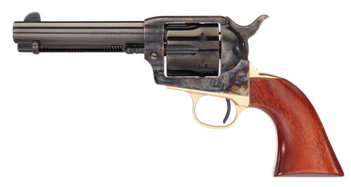 Taylors & Company 0440DE 1873 Ranch Hand Deluxe 357 Mag 6rd 4.75" Blued Cylinder & Barrel Color Case Hardened Steel Frame Walnut Navy Size Grip (Taylor Tuned)