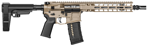 Radian Weapons R0514 Model 1 Pistol 223 Wylde 30+1 10.50", FDE Billet Rec/M-Lok Handguard, Smooth Buffer Tube (No Brace), Magpul Grip, Ambi Controls, Dead Air QD Flash Hider, Adj. Trigger