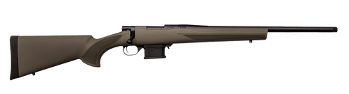 Howa HMA22ARCGHBY 1500 Mini Action Youth 22 ARC 20" Black Heavy Threaded Barrel, Black Drilled & Tapped Steel Receiver, Fixed HTI Green Synthetic Stock