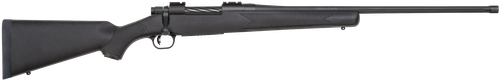 Mossberg 28248 Patriot  Full Size 7mm PRC 3+1 24" Matte Blued Fluted Threaded Barrel, Drilled & Tapped Matte Blued Stainless Steel Receiver, Black Fixed Synthetic Stock