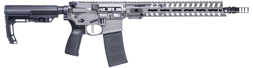 Patriot Ordnance Factory 02049 Minuteman  300 Blackout 30+1 13.75" Black Nitride Barrel/ Tungsten Cerakote Aluminum Receiver Picatinny Rail