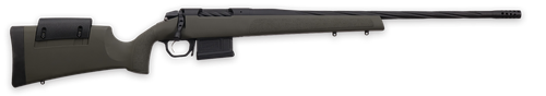 Weatherby 3WRXP243NR4B 307 Range XP 243 Win 5+1 22" Fluted Barrel, Black Barrel/Rec, OD Green Synthetic Stock with Adj. Cheek Rest, Accubrake Muzzle Brake, TriggerTech Trigger