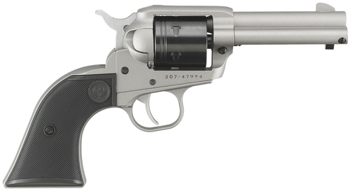 Ruger 2053 Wrangler  22 LR 6 Shot 3.75" Silver Cerakote Steel Barrel, Silver Cerakote Aluminum Frame, Black Cerakote Cylinder, Black Checkered Polymer Grip, Transfer Bar Safety, Exposed Hammer