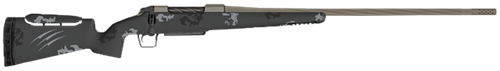 Fierce Firearms FRXP7MMBC20TP Twisted Rival XP 7mm BC 20" Tungsten Cerakote Fluted Threaded Barrel, Drilled & Tapped Stainless Steel Receiver, LR Negative Comb Phantom Camo Carbon Fiber Stock