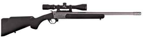 Traditions CR5-361130T Outfitter G3 w/Scope 360 Buckhammer 22" Tungsten Cerakote Chrome Lined Steel/ Target Crown Barrel, Tungsten Cerakote Drilled & Tapped Receiver, Black Synthetic Stock