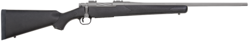 Mossberg 28006 Patriot  7mm-08 Rem 5+1 22" Stainless Cerakote Fluted Barrel, Stainless Cerakote Receiver Drilled & Tapped, Black Fixed Synthetic Stock, Right Hand