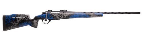 Seekins Precision 0011710325-F Havak PH3 6.5 PRC 24" Black Fluted Threaded Barrel, Black Picatinny Rail Steel Receiver, Adj Cheek Riser Glacier Shadow Synthetic Stock