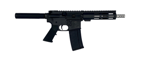 Great Lakes Firearms GL15223SSPBLK AR-15 Pistol 223 Wylde 30+1 7.50" Stainless Barrel, Black, 7" M-LOK Handguard, Buffer Tube (No Brace), A2 Grip