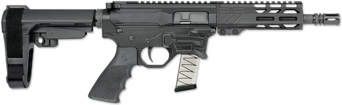 Rock River Arms BT92132 LAR-BT9G  9mm Luger 15+1 7" Black Threaded Barrel, M-LOK Handguard, Black Aluminum Picatinny Rail Receiver, Black Polymer SB Tactical SBA3 Arm Brace, Black Hogue Rubber Grip
