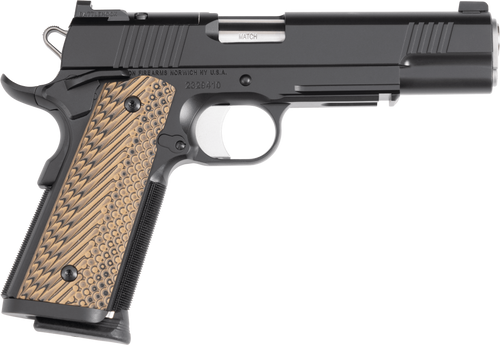 Dan Wesson 01796 Specialist  Full Size Frame 9mm Luger 10+1 5" Stainless Match Grade Barrel, Black Duty Optics Ready/Serrated Steel Slide, Black Duty Steel Frame w/Picatinny Rail, Black/Brown G10 Grip