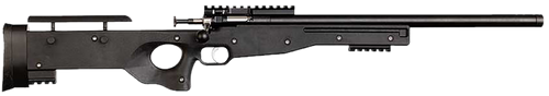 Crickett KSA2150-BLK Precision  Full Size 22 LR Single Shot 16.10" Blued Threaded Bull Barrel, Blued Crickettinny Rail Steel Receiver, Black Synthetic Adj LOP Stock