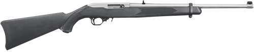 Ruger 1256 10/22 Carbine Full Size 22 LR 10+1 18.50" Satin Stainless Steel Barrel, Drilled & Tapped Receiver,  Black Synthetic Fixed Stock, Right Hand
