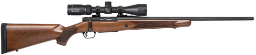 Mossberg 28058 Patriot  7mm-08 Rem Caliber with 5+1 Capacity, 22" Fluted Barrel, Matte Blued Metal Finish & Walnut Stock Right Hand (Full Size) Includes Vortex Crossfire II 3-9x40mm Scope