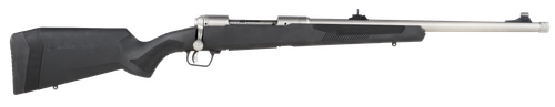 Savage Arms 57044 110 Brush Hunter Full Size 375 Ruger 3+1 20" Matte Threaded Barrel, Matte Drilled & Tapped Stainless Steel Receiver, Fixed Matte Black Synthetic Stock, Right Hand
