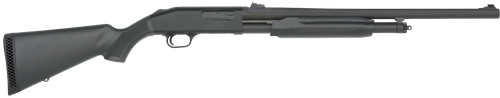 Mossberg 56424 500 Slugster 12 Gauge Pump 3" 5+1 24" Matte Blued Steel Barrel, Matte Blued Receiver, Fixed Synthetic Stock