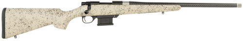 Howa HCE6ARCTAN 1500 Carbon Elevate 6mm ARC 22" Carbon Fiber Wrapped Threaded Barrel, Black Drilled & Tapped Steel Receiver, Fixed Stocky's Tan w/Black Webbing Synthetic Stock, Right Hand