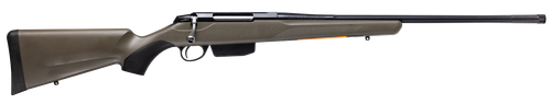 Tikka JRTXGSL37424MT T3x Superlite 7mm PRC 22.40" Blued Fluted Threaded Barrel, Blued Drilled & Tapped Steel Receiver, Fixed Green Synthetic Stock