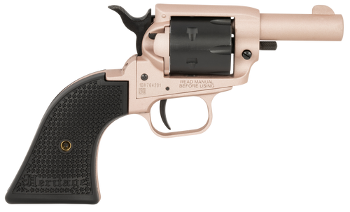 Heritage Mfg BK22Q2 Barkeep  22 LR 6 Shot 2.68" Rose Gold Cerakote Barrel, Rose Gold Cerakote w/Black Accents Frame, Black Cerakote Cylinder, Black Star Polymer Grips