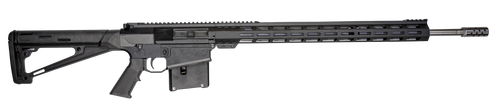 Great Lakes Firearms GL10LA300SSBLK AR-10  300 Win Mag 5+1 24", Black, 20" M-Lok Handguard Fixed Hogue OverMolded Stock, A2 Grip, Muzzle Brake