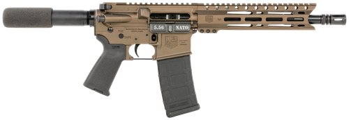 Diamondback DB1915K071 DB15  5.56x45mm NATO 30+1 10" Black Nitride Threaded Barrel, M-LOK Handguard, Midnight Bronze Aluminum Picatinny Rail Receiver, Black Buffer Tube, Black Magpul Grip, Right Hand