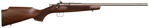 Chipmunk 10002 Deluxe The Original Youth Deluxe Single Shot 16.10" Satin Tapered Barrel, Satin Stainless Steel Receiver, Fixed American Walnut Stock, EZ Loader