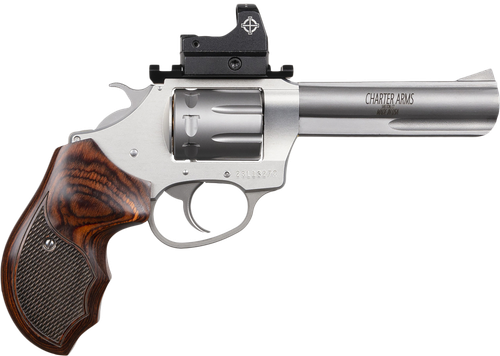 Charter Arms 72245 Target Pathfinder 22 LR 8 Shot, 4.20" Anodized Stainless Steel Barrel & Cylinder, Stainless Aluminum Frame, Rosewood Grip, Sightmark Micro Optic