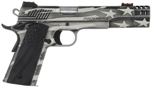 Kimber Mfg.,inc 3700840 Independence 1911  45 ACP 8+1 5" Rear Serrations Stainless Steel Slide Custom Flag Themed Cerakote G-10 Grip