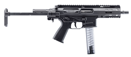 B&T Firearms 500003PDWTB SPC9  9mm Luger 30+1 4.50", Black, PDW Stock/Brace, Polymer Grip (OEM Mag)