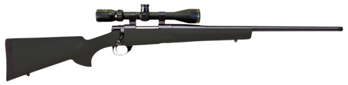 Howa HGP2270B M1500 Hogue Full Size 270 Win 5+1 22" Blued Steel Barrel, Drilled & Tapped Stainless Steel Receiver, Hogue OverMolded Black Synthetic Stock, Nikko Stirling GamePro 4-12x40mm