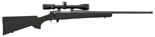 Howa HGP2270B M1500 Hogue Full Size 270 Win 5+1 22" Blued Steel Barrel, Drilled & Tapped Stainless Steel Receiver, Hogue OverMolded Black Synthetic Stock, Nikko Stirling GamePro 4-12x40mm