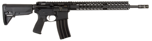 BCM 653790 RECCE-16 KMR-A 300 Blackout 16" 30+1 Black Hard Coat Anodized, Manganese Phosphate, 6 Position Stock,  Bravo Mod 3 Grip