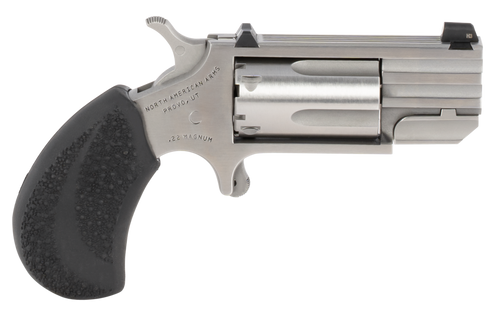 North American Arms PUGTC Pug Conversion 22 LR/22 WMR 5 Shot 1" Stainless Steel Barrel, Stainless Steel Frame, Stainless Cylinder, Black Rubber Grip, Exposed Hammer, XS Tritium Sight