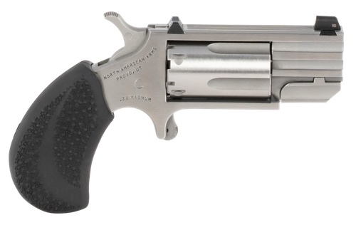 North American Arms PUGTC Pug Conversion 22 LR/22 WMR 5 Shot 1" Stainless Steel Barrel, Stainless Steel Frame, Stainless Cylinder, Black Rubber Grip, Exposed Hammer, XS Tritium Sight