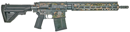 HK 81001001 MR556 A1 75th Anniversary 5.56x45mm 30+1 16.50" Black Steel Barrel, Flecktarn Camo Picatinny Rail Aluminum Receiver, M-LOK Handguard, Black Synthetic Adjustable Stock, 4 Magazines