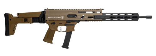 Grand Power 810091158029 Stribog SP9A3G 9mm Luger 16" Black Barrel, Flat Dark Earth Receiver, Polymer Stock & Grip
