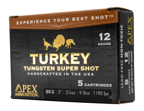 APEX AMMO GT3-9      12G 3    2-1/4 9         5/10