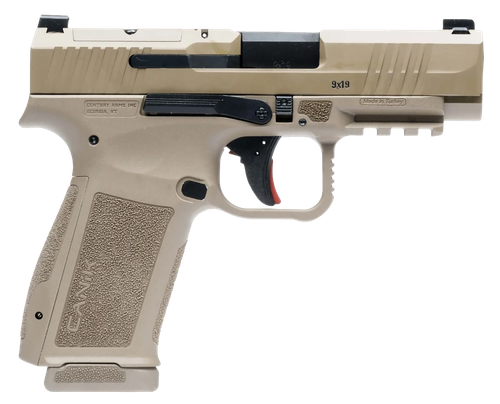 Canik HG7883DN Mete MC9LS Sub-Compact Frame 9mm Luger 17+1 3.64" Black Steel Barrel Flat Dark Earth Serrated Steel Slide, Flat Dark Earth Polymer Frame w/Picatinny Rail, Interchangeable Backstrap Grip
