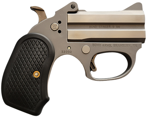 Bond Arms BAHB Honey B  22 LR 2rd Shot 3" Matte Stainless Steel Frame Black Extended B6 Resin Grips