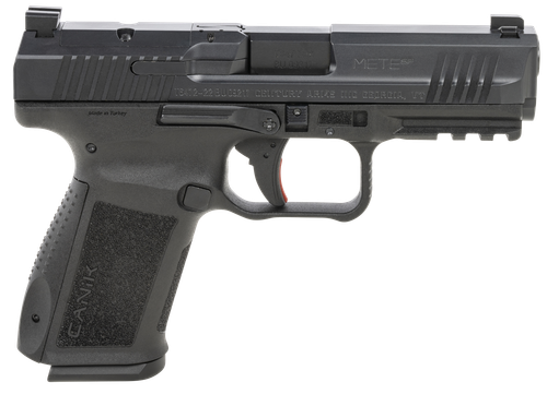 Canik HG5637N Mete SF Compact 9mm Luger 15+1 4.08" Black Steel Barrel, Black Nitride Optic Ready/Serrated Slide, Black Polymer Frame w/Beavertail & Picatinny Rail, Ambidextrous