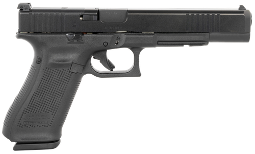 Glock PA163S101MOS G17L Gen5 MOS Full Size Frame 9mm Luger 10+1 6.02" Black Long Barrel, Black Cerakote MOS Cut/Serrated Steel Slide, Black Polymer Frame w/Picatinny Rail, Black Textured Grip