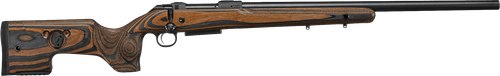 CZ-USA 07501 CZ 600 Range 223 Rem 5+1 24" Black Threaded Barrel & Receiver, Adjustable Black/Brown Laminate Stock