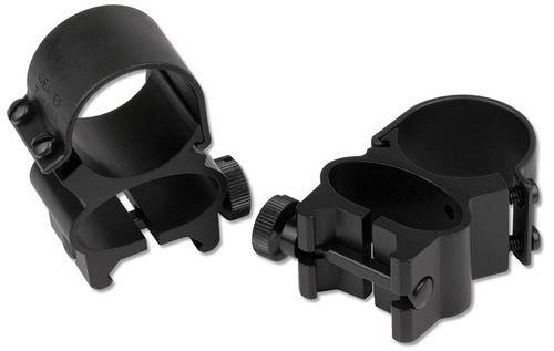 Detachable See-Thru Rings 1" Black