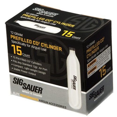 Airgun CO2 Cartridge, 12 Gram, 15 Pack