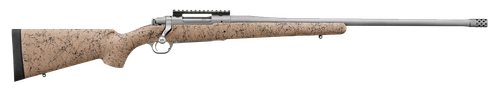 Ruger 57154 Hawkeye FTW Hunter Full Size 308 Win 4+1 22" Matte Stainless Steel Threaded Barrel, Picatinny Rail Stainless Steel Receiver, Speckled Tan/Black HS Precision Synthetic Stock