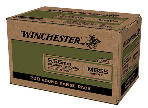 USA 5.56MM M855 62gr Green Tip LC 200/bx