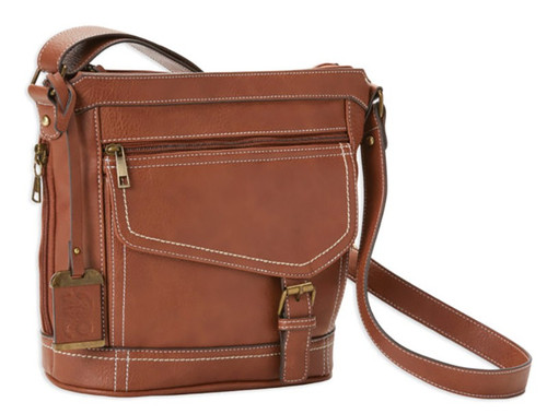 ConCarry Purse Cross Body Saddle Brn Lthr